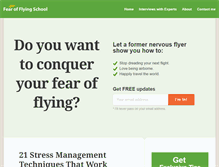 Tablet Screenshot of fearofflyingschool.com